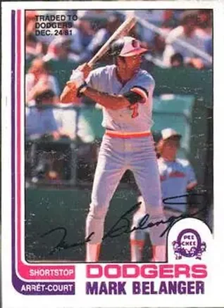 1982 O-Pee-Chee #42 - Mark Belanger - Los Angeles Dodgers