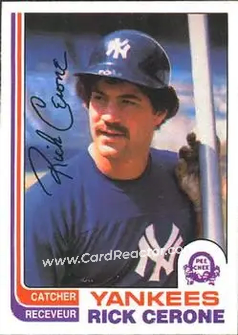 1982 O-Pee-Chee #45 - Rick Cerone - New York Yankees - Front 1982 O-Pee-Chee #45 - Rick Cerone - New York Yankees - Front