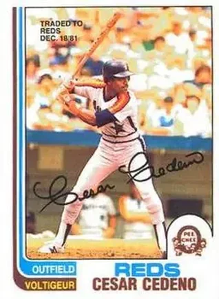1982 O-Pee-Chee #48 - Cesar Cedeno - Cincinnati Reds