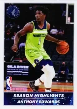 2021-22 Panini NBA Sticker & Card Collection #9 Anthony Edwards