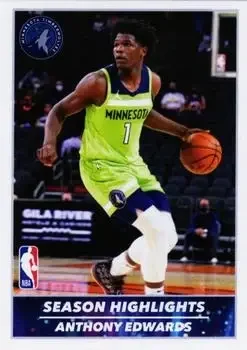 2021-22 Panini NBA Sticker & Card Collection #9 Anthony Edwards