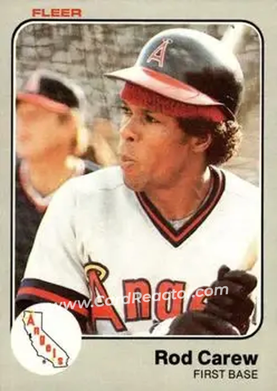 1983 Fleer #81 - Rod Carew - California Angels - Front