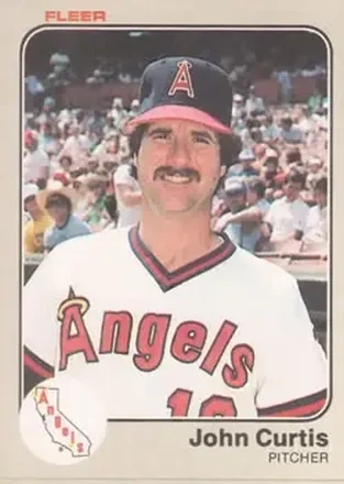 1983 Fleer #84 - John Curtis - California Angels