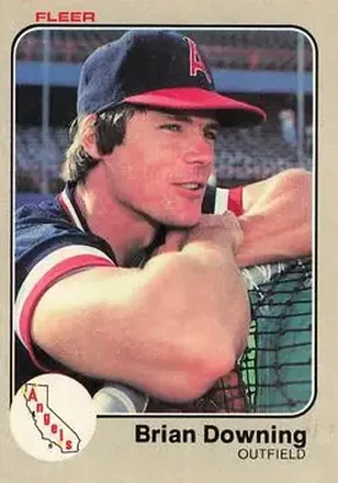 1983 Fleer #86 - Brian Downing - California Angels
