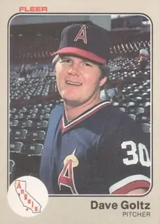 1983 Fleer #90 - Dave Goltz - California Angels
