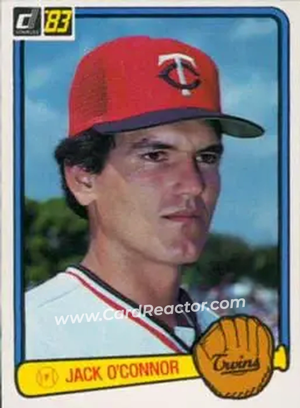 1983 Donruss #51 - Jack O'Connor - Minnesota Twins - Front
