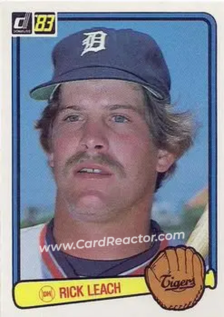 1983 Donruss #81 - Rick Leach - Detroit Tigers - Front
