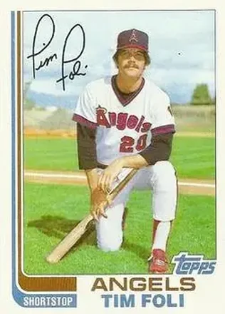 1982 Topps Traded #34T - Tim Foli - California Angels