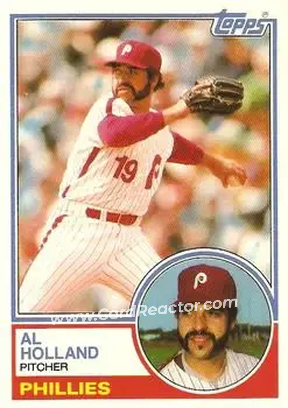 1983 Topps Traded #46T - Al Holland - Philadelphia Phillies - Front 1983 Topps Traded #46T - Al Holland - Philadelphia Phillies - Front