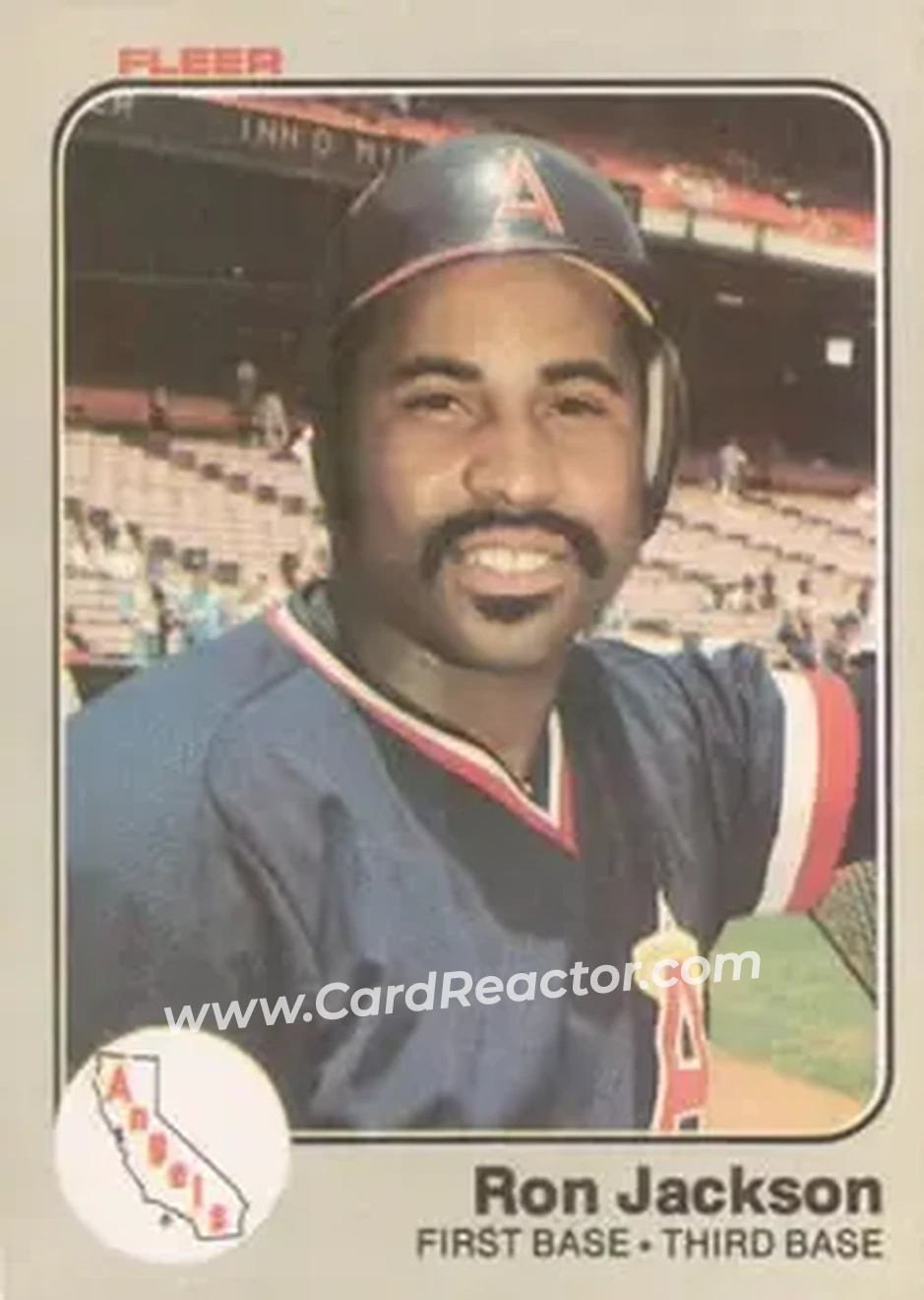 1983 Fleer #94 - Ron Jackson - California Angels - Front