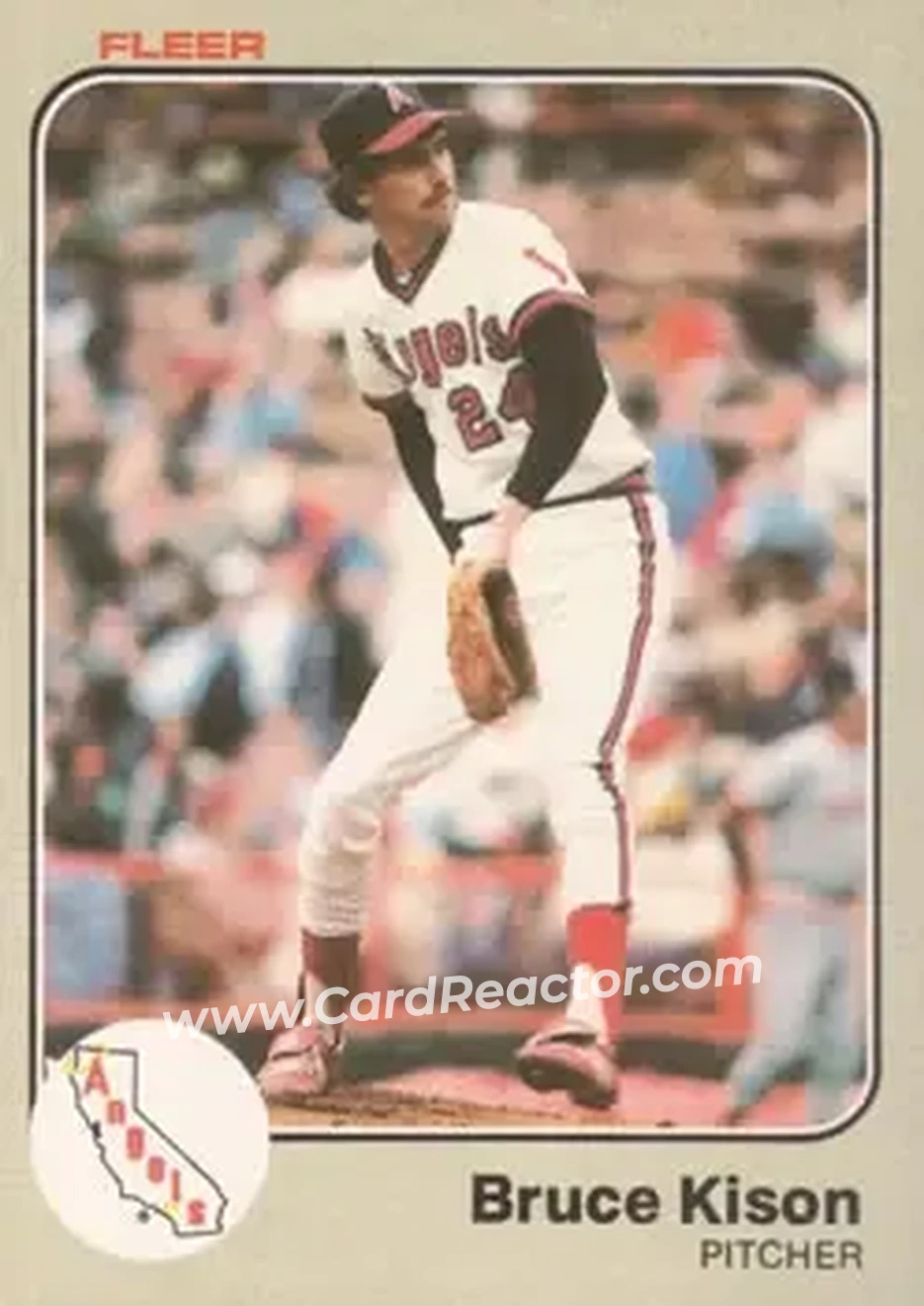1983 Fleer #96 - Bruce Kison - California Angels - Front