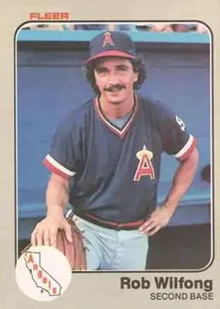 1983 Fleer #101 - Rob Wilfong - California Angels