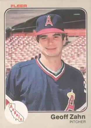 1983 Fleer #103 - Geoff Zahn - California Angels