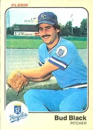 1983 Fleer #107 - Bud Black - Kansas City Royals