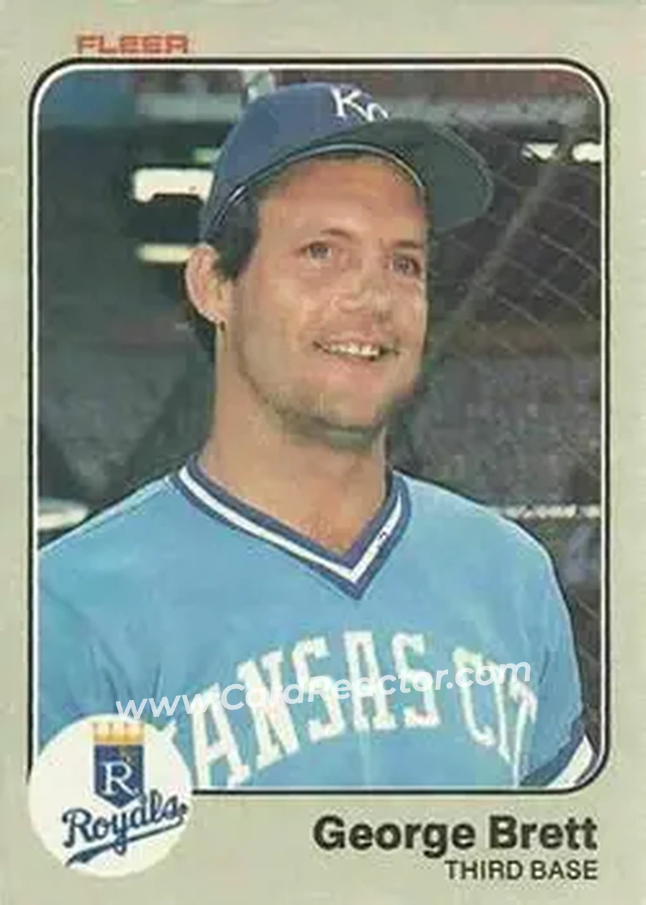 1983 Fleer #108 - George Brett - Kansas City Royals - Front 1983 Fleer #108 - George Brett - Kansas City Royals - Front