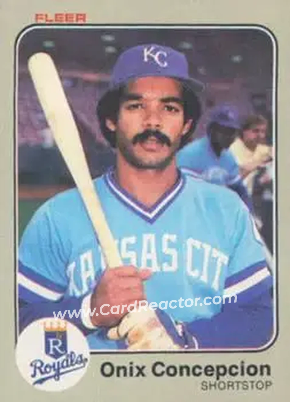 1983 Fleer #110 - Onix Concepcion - Kansas City Royals - Front 1983 Fleer #110 - Onix Concepcion - Kansas City Royals - Front