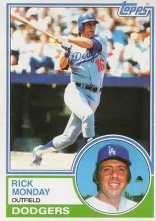 1983 Topps #63 - Rick Monday - Los Angeles Dodgers 1983 Topps #63 - Rick Monday - Los Angeles Dodgers