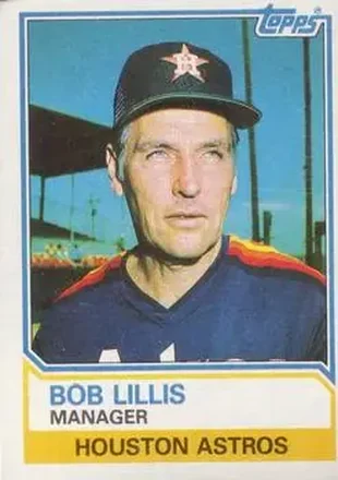 1983 Topps #66 - Bob Lillis - Houston Astros