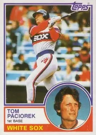 1983 Topps #72 - Tom Paciorek - Chicago White Sox