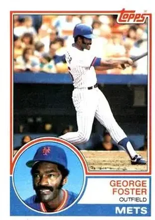 1983 Topps #80 - George Foster - New York Mets 1983 Topps #80 - George Foster - New York Mets