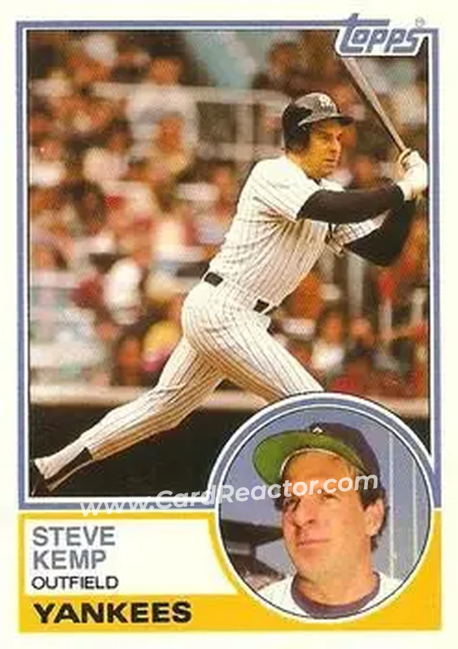 1983 Topps Traded #53T - Steve Kemp - New York Yankees - Front 1983 Topps Traded #53T - Steve Kemp - New York Yankees - Front