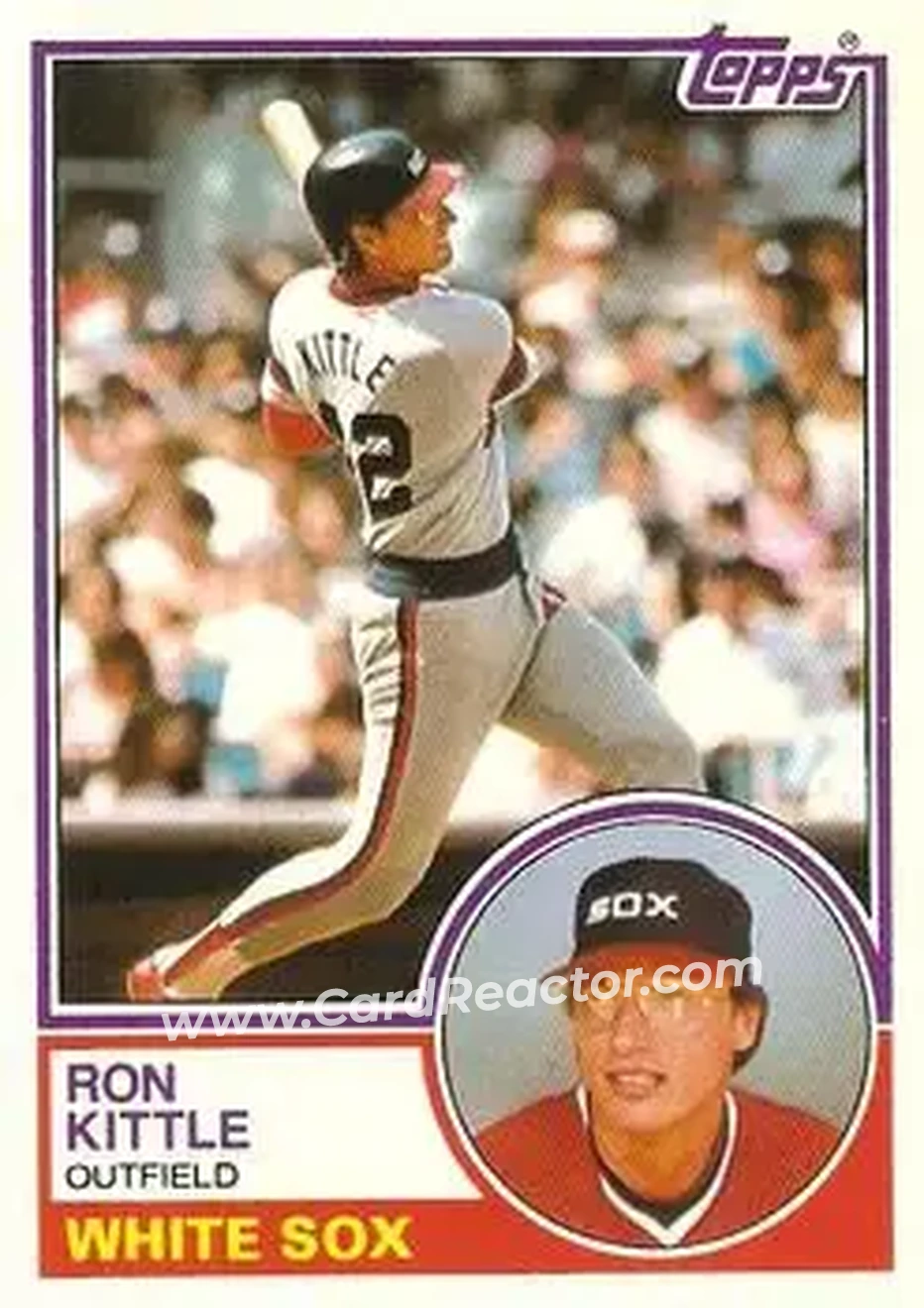 1983 Topps Traded #55T - Ron Kittle - Chicago White Sox - Front