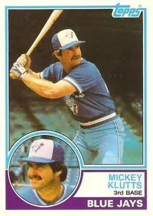 1983 Topps Traded #56T - Mickey Klutts - Toronto Blue Jays 1983 Topps Traded #56T - Mickey Klutts - Toronto Blue Jays