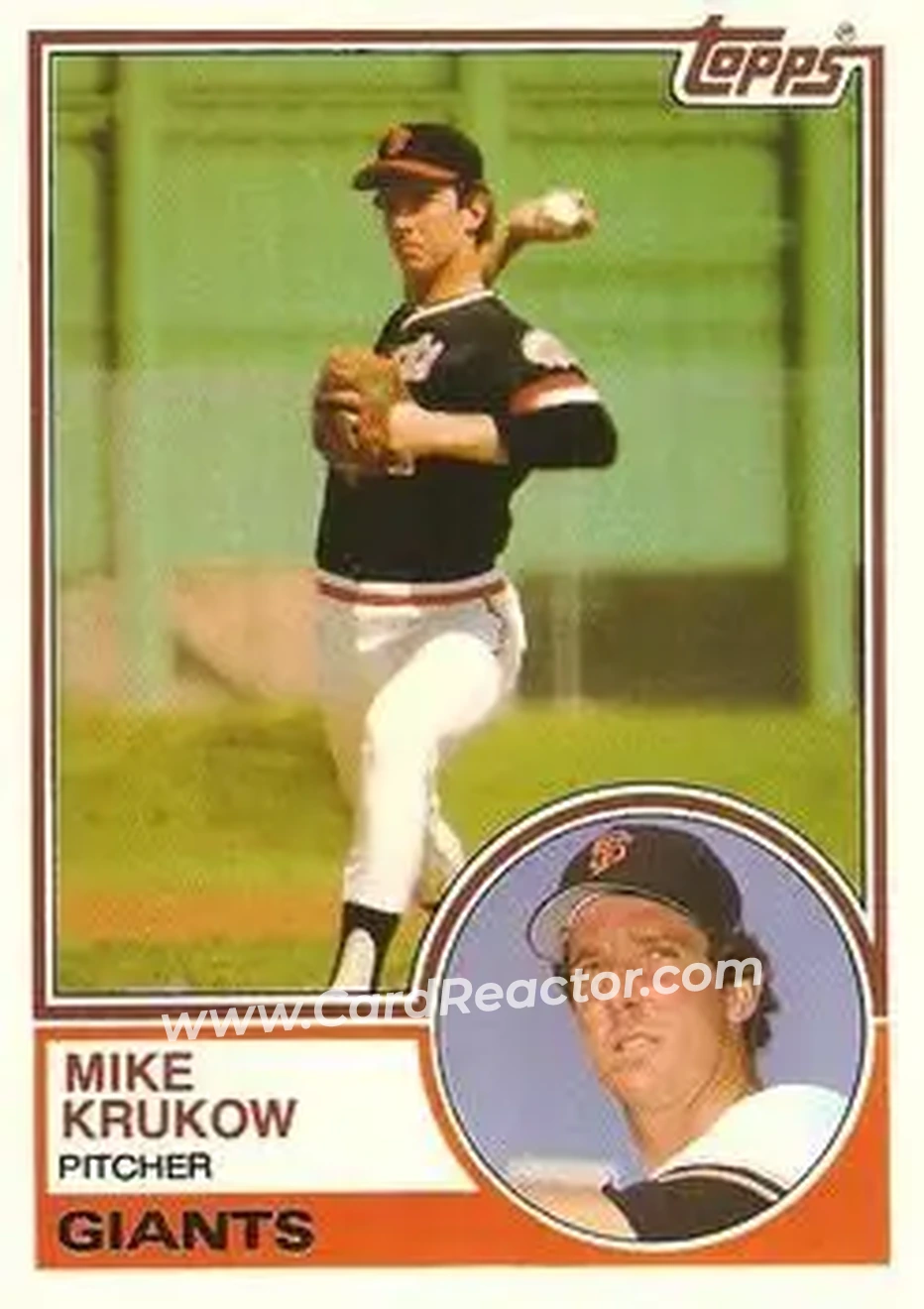 1983 Topps Traded #58T - Mike Krukow - San Francisco Giants - Front