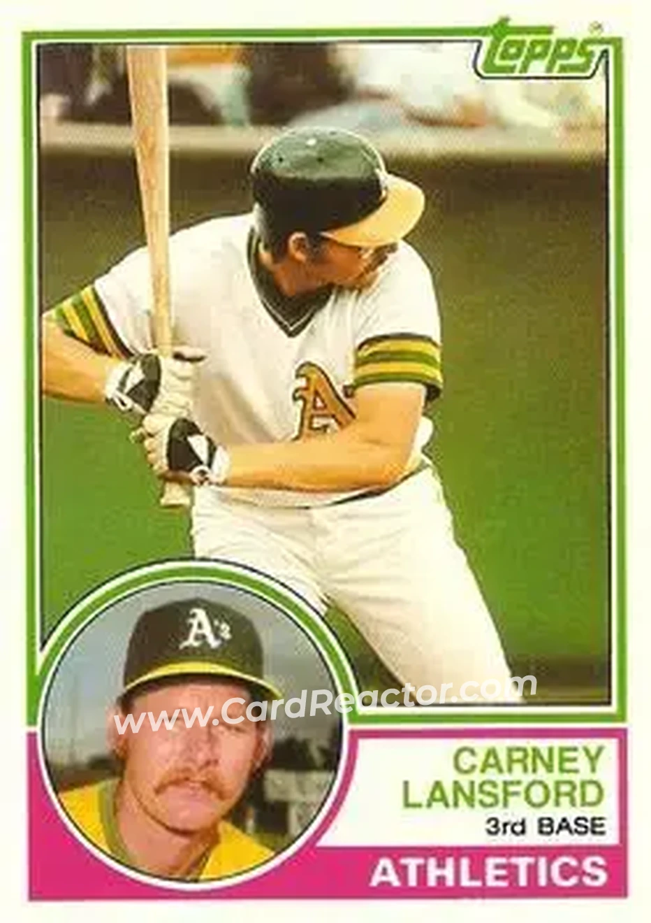 1983 Topps Traded #60T - Carney Lansford - Oakland Athletics - Front