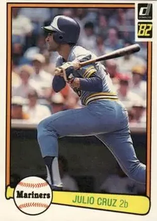 1982 Donruss #50 - Julio Cruz - Seattle Mariners