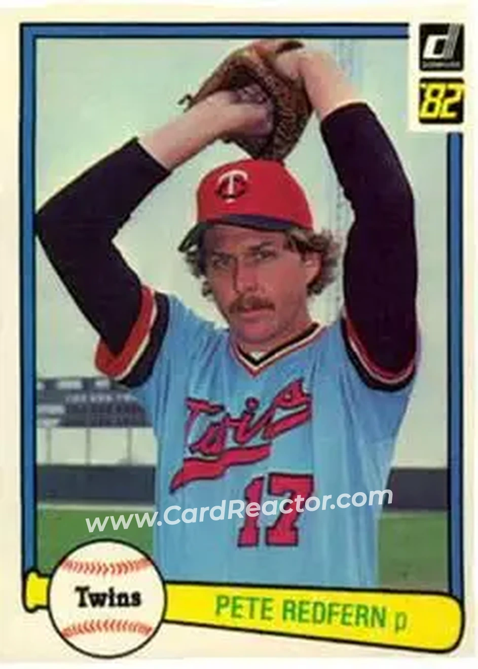 1982 Donruss #51 - Pete Redfern - Minnesota Twins - Front
