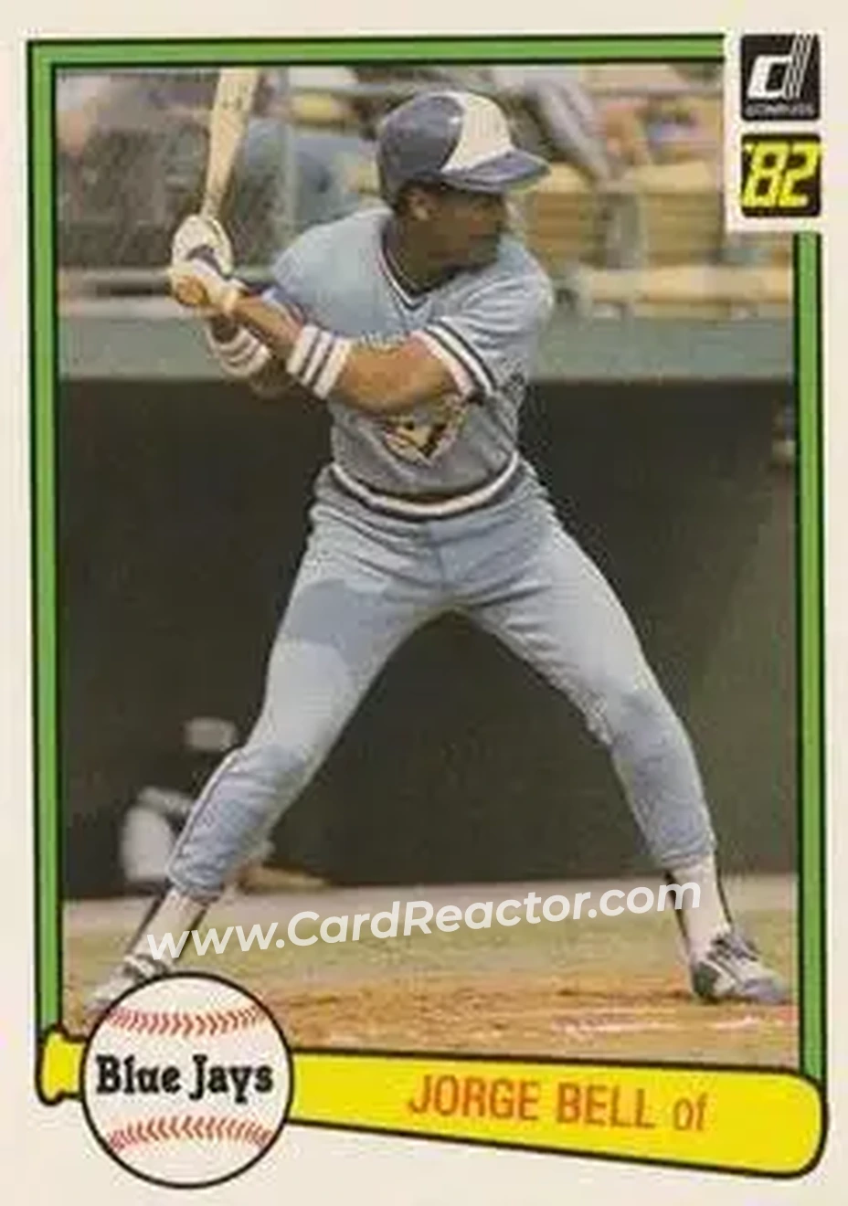 1982 Donruss #54 - Jorge Bell - Toronto Blue Jays - Front