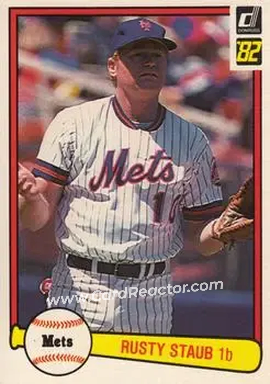 1982 Donruss #56 - Rusty Staub - New York Mets - Front 1982 Donruss #56 - Rusty Staub - New York Mets - Front