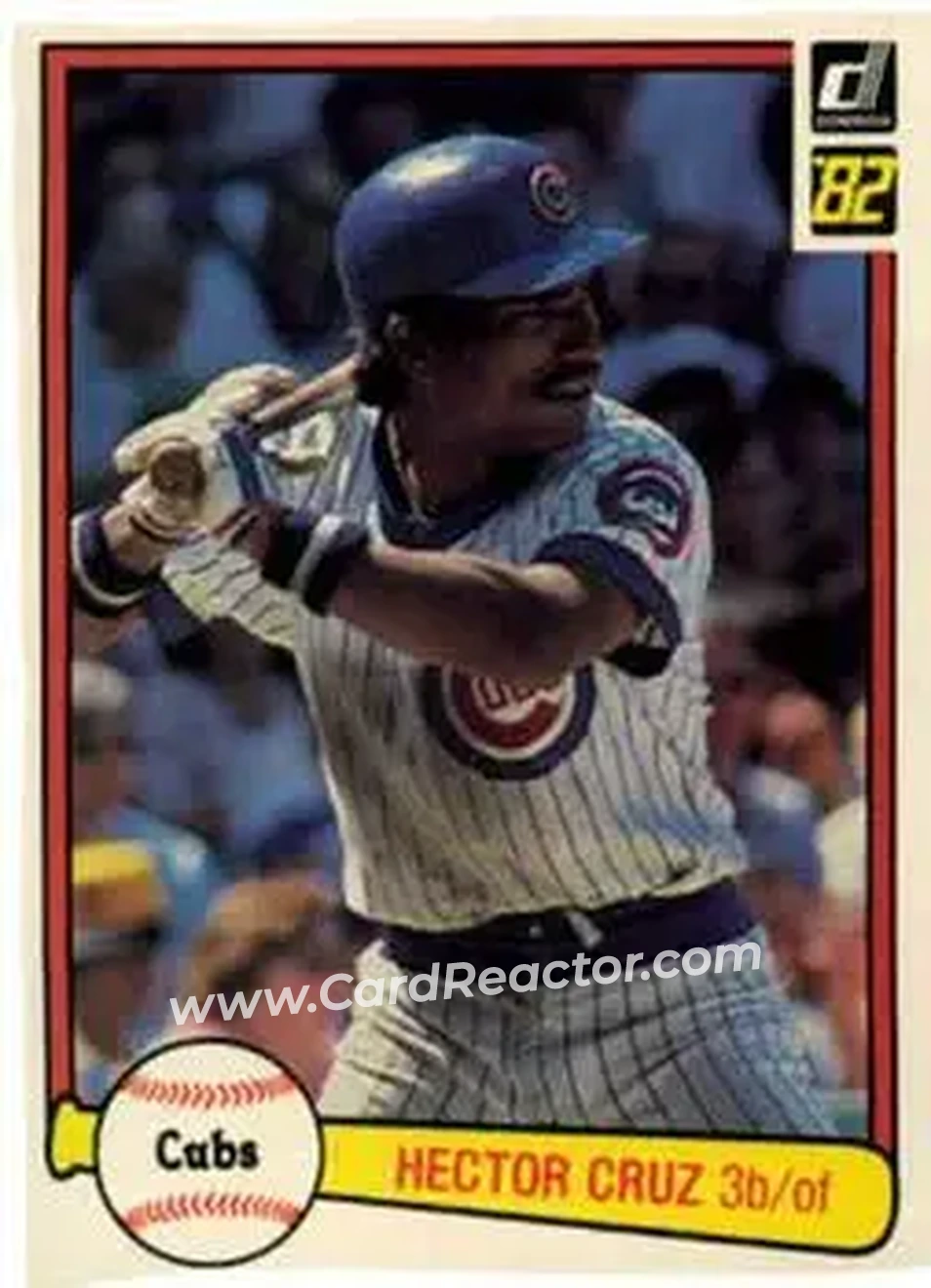 1982 Donruss #57 - Hector Cruz - Chicago Cubs - Front