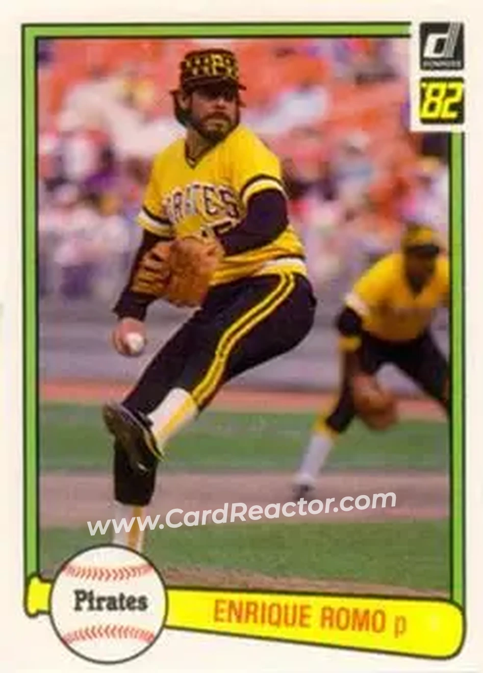 1982 Donruss #59 - Enrique Romo - Pittsburgh Pirates - Front 1982 Donruss #59 - Enrique Romo - Pittsburgh Pirates - Front