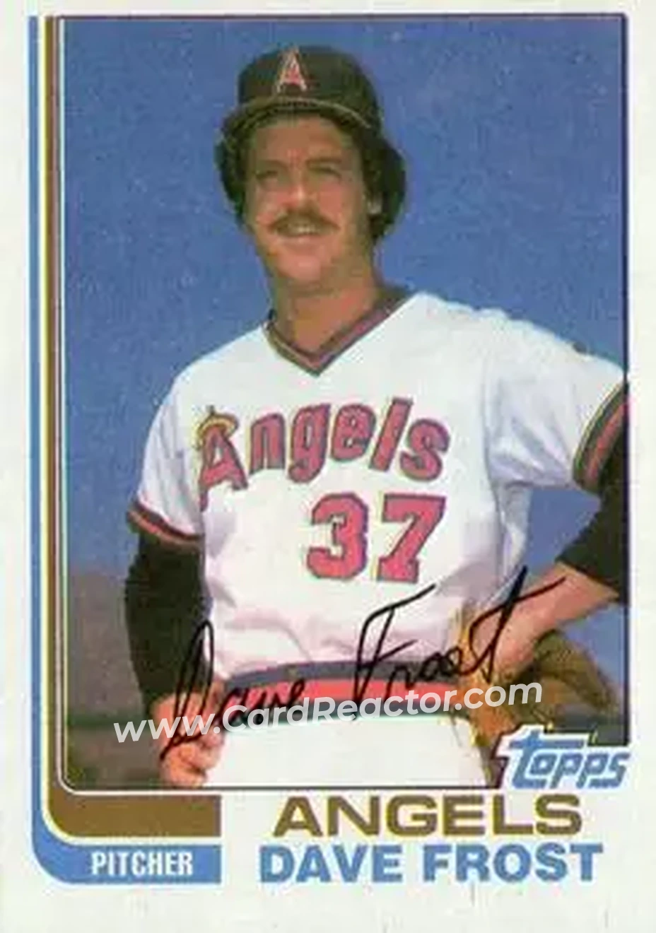 1982 Topps #24 - Dave Frost - California Angels