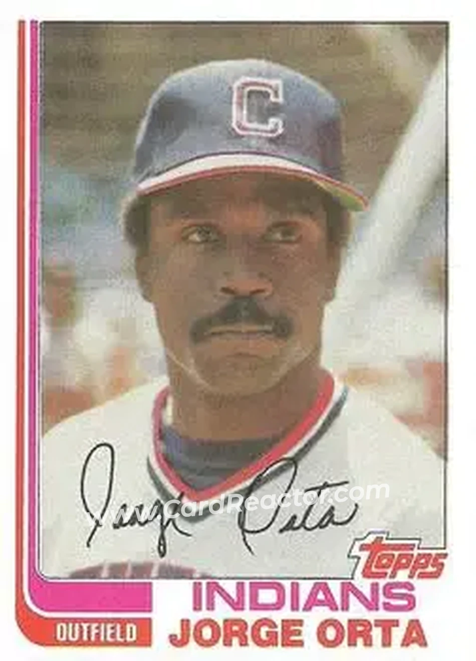 1982 Topps #26 - Jorge Orta - Cleveland Indians - Front 1982 Topps #26 - Jorge Orta - Cleveland Indians - Front