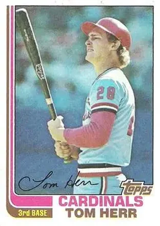 1982 Topps #27 - Tom Herr - St. Louis Cardinals