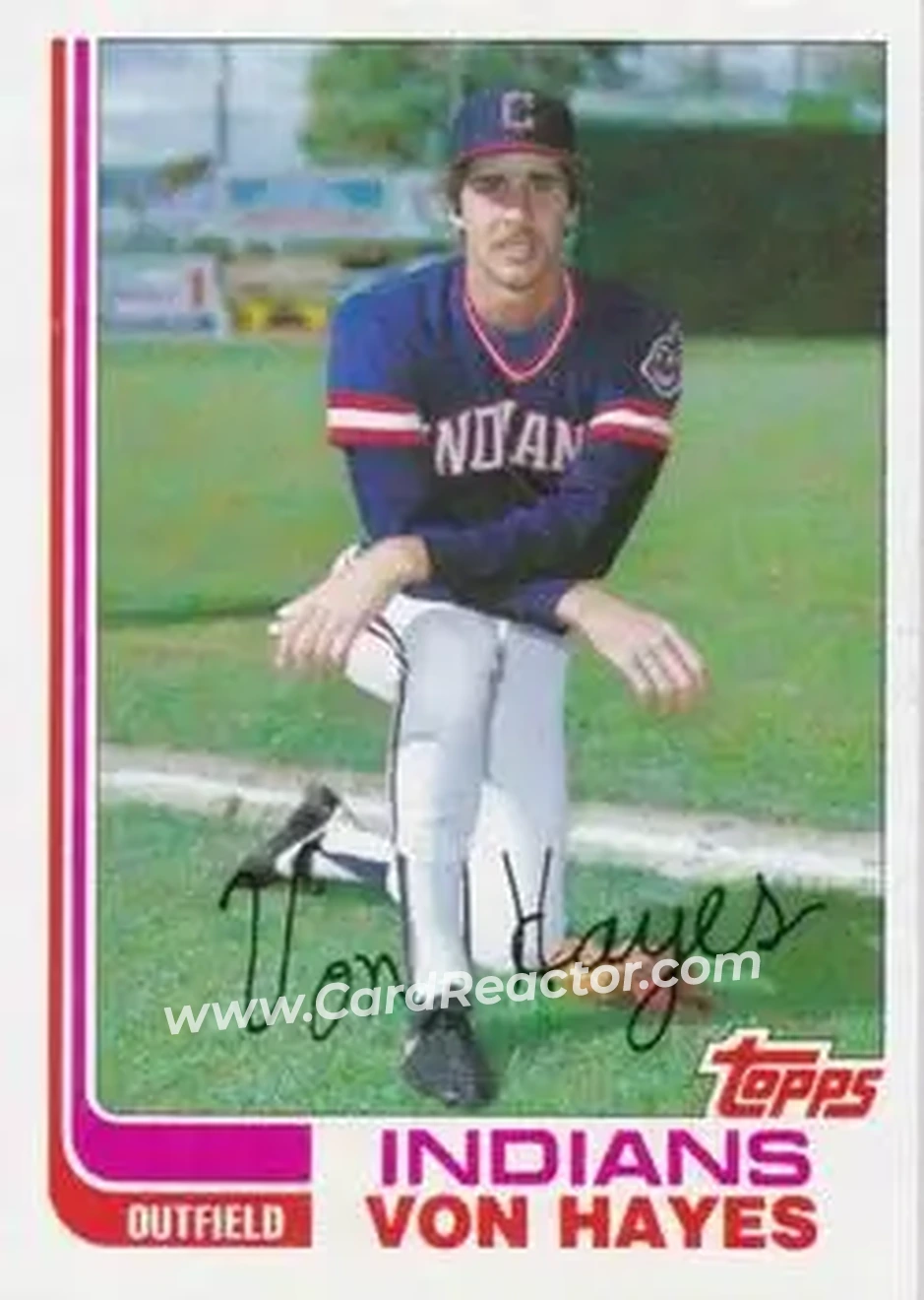 1982 Topps Traded #42T - Von Hayes - Cleveland Indians - Front 1982 Topps Traded #42T - Von Hayes - Cleveland Indians - Front