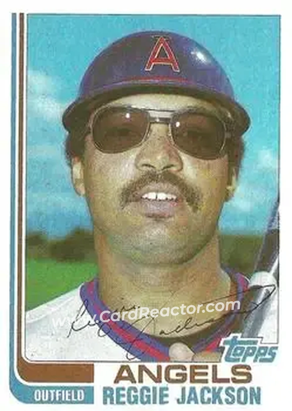 1982 Topps Traded #47T - Reggie Jackson (b.1946 OF) - California Angels - Front