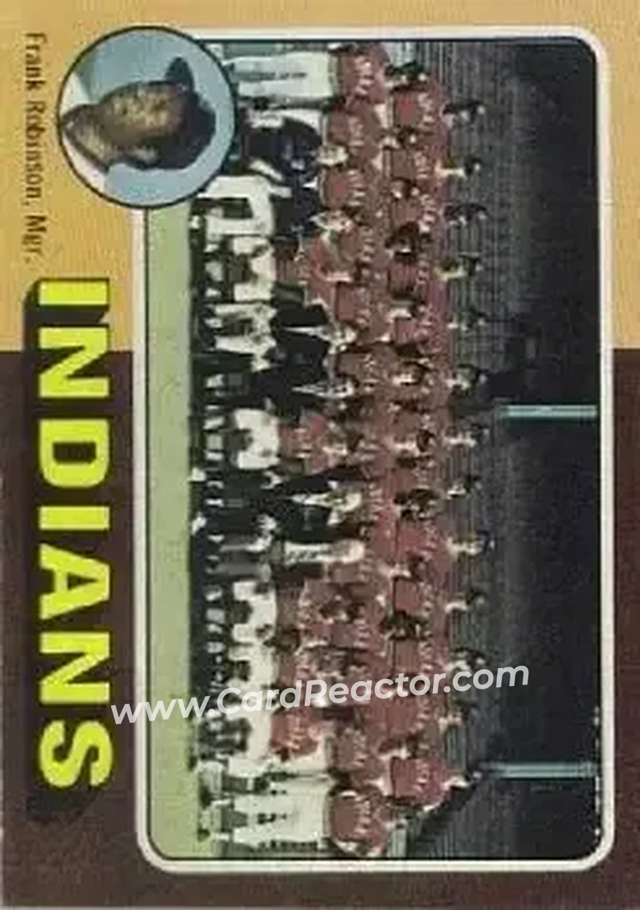 1975 Topps #331 - Card #331 - Cleveland Indians - Front 1975 Topps #331 - Card #331 - Cleveland Indians - Front
