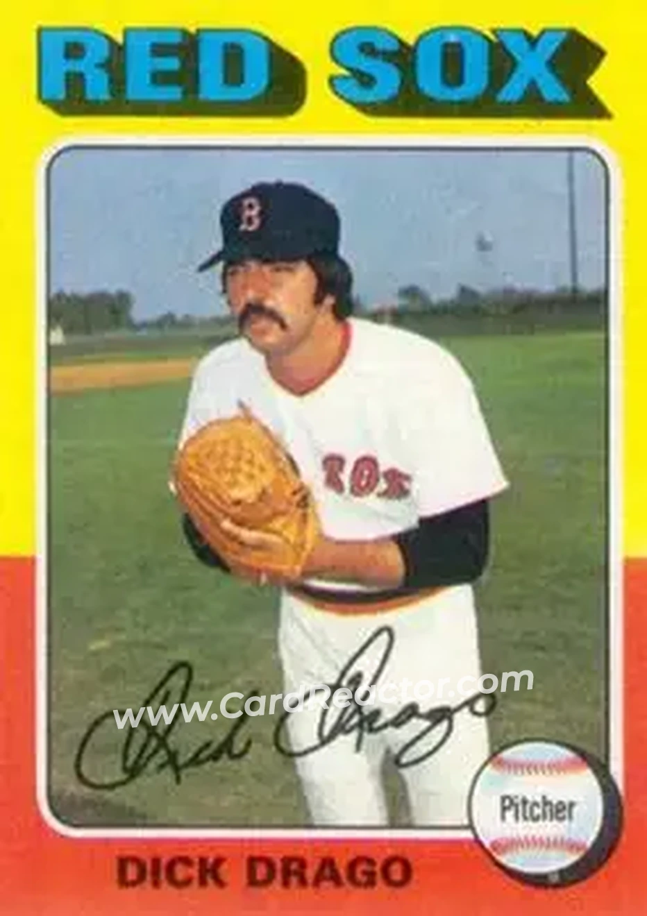 1975 Topps #333 - Dick Drago - Boston Red Sox - Front