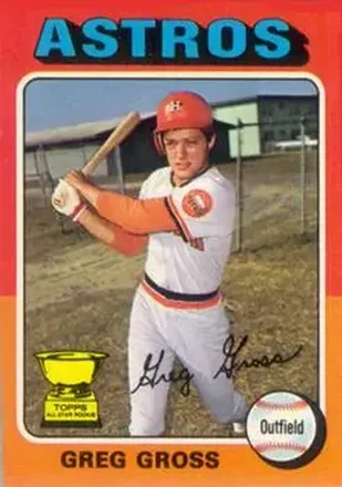 1975 Topps #334 - Greg Gross - Houston Astros
