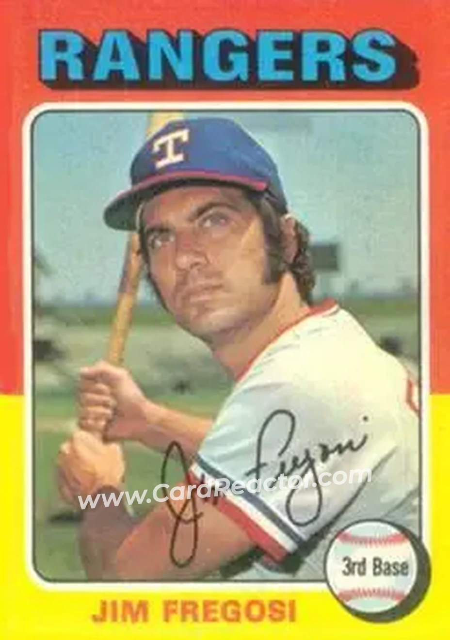 1975 Topps #339 - Jim Fregosi - Texas Rangers - Front
