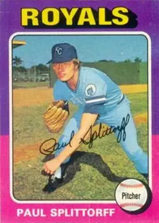 1975 Topps #340 - Paul Splittorff - Kansas City Royals