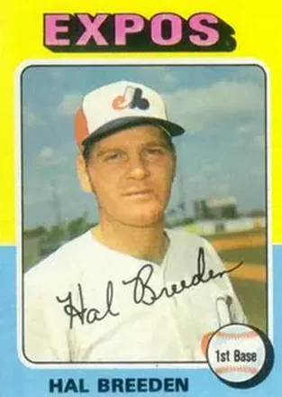 1975 Topps #341 - Hal Breeden - Montreal Expos