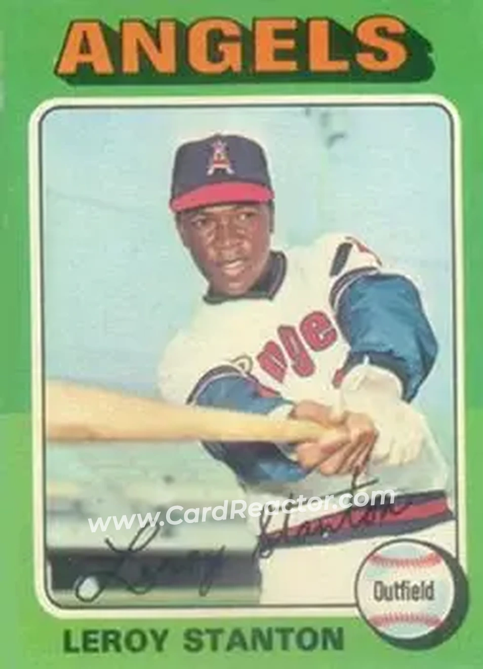1975 Topps #342 - Leroy Stanton - California Angels - Front