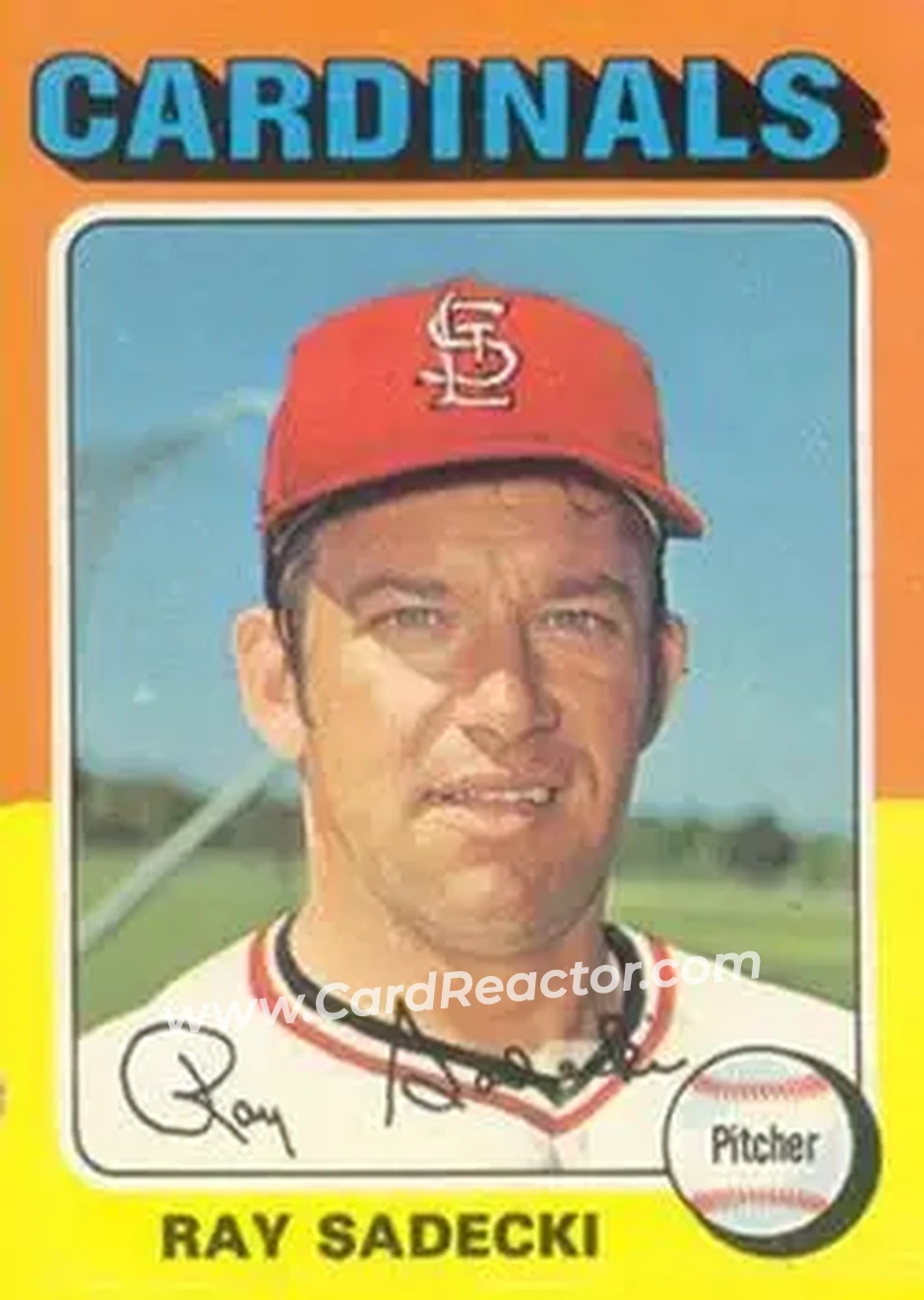 1975 Topps #349 - Ray Sadecki - St. Louis Cardinals - Front 1975 Topps #349 - Ray Sadecki - St. Louis Cardinals - Front