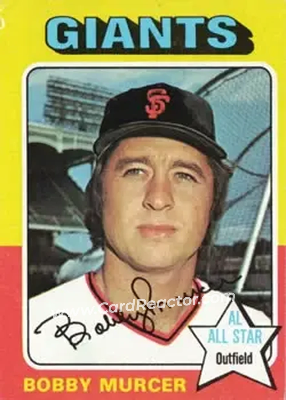 1975 Topps #350 - Bobby Murcer - San Francisco Giants - Front