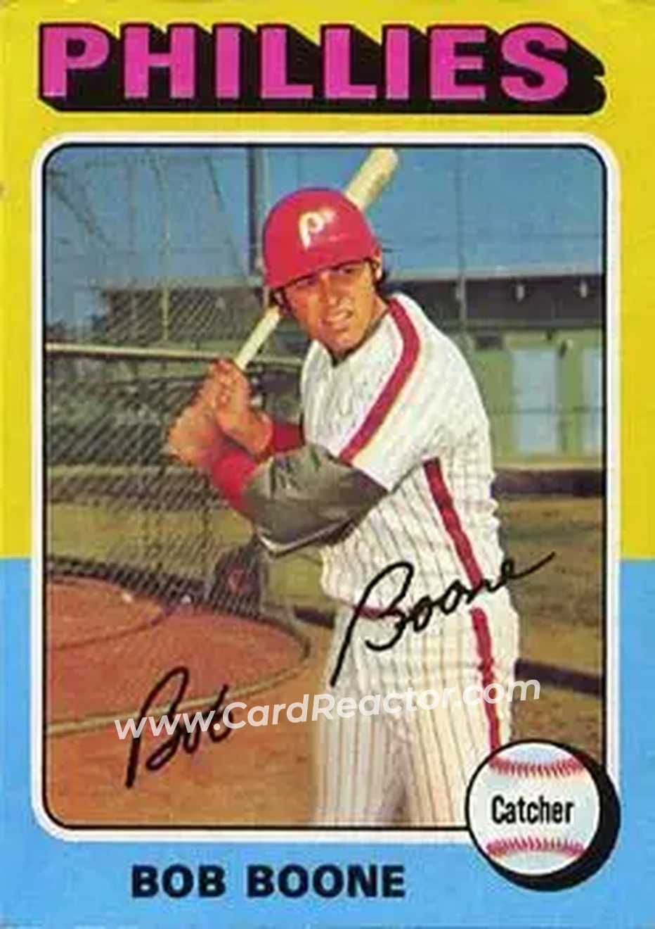 1975 Topps #351 - Bob Boone - Philadelphia Phillies - Front